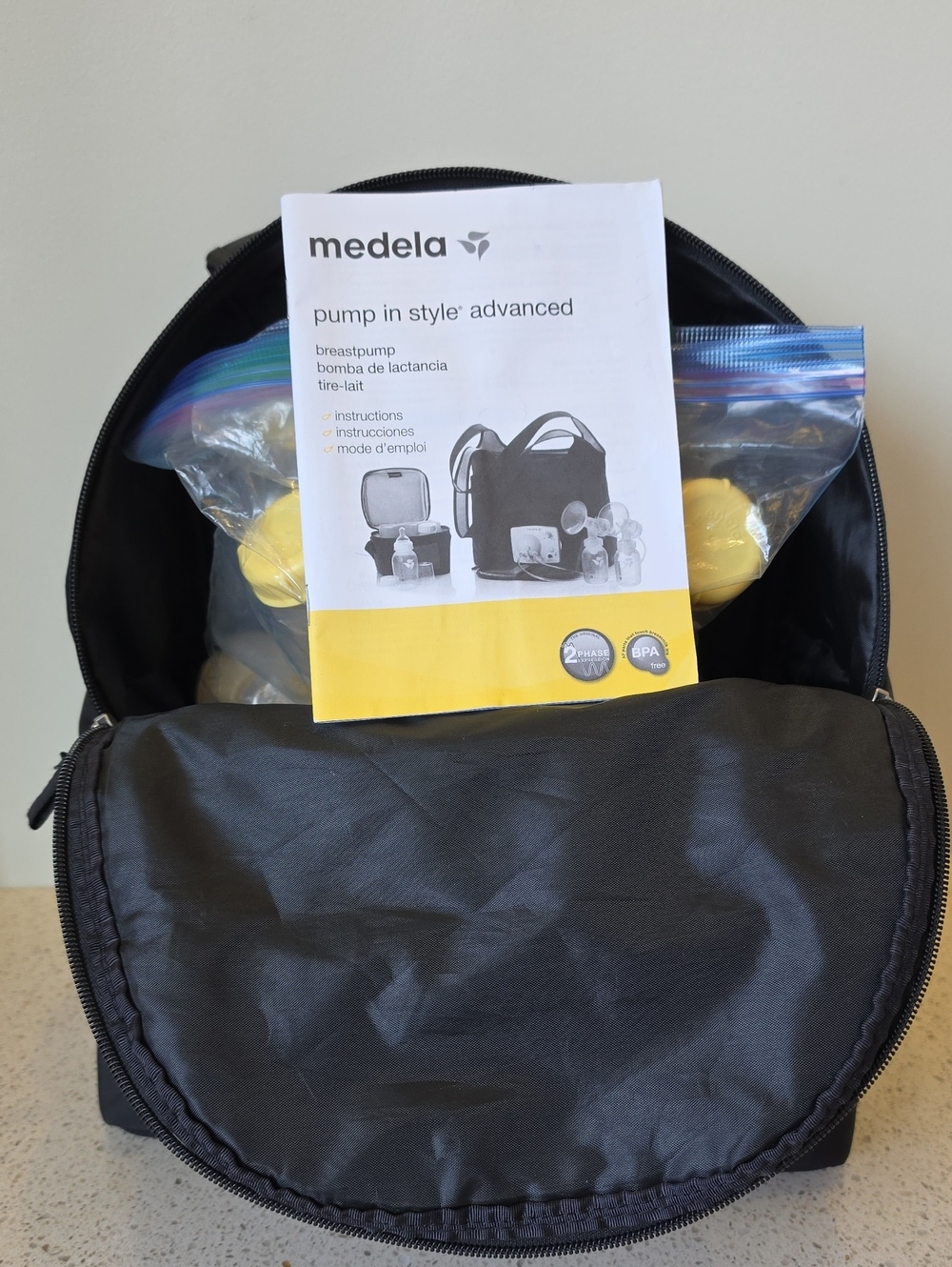 Medela Pump In Style Advanced -Wearable Pump Set Backpack
